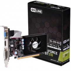 PLACA DE VIDEO VGA GOLINE GEFORCE GT210 1GB 64BITS DDR2 DVI/HDMI/VGA GL-GT210-1D2