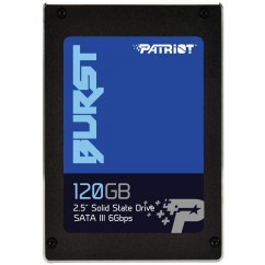 HD SSD 120GB PATRIOT BURST SATA3 6 GB/S LEITURA 560 E GRAVACAO 540MB/S PBU120GS25SSDR