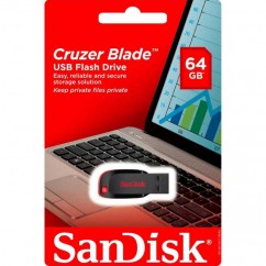 PEN DRIVE 64GB USB 2.0 CRUZER BLADE SANDISK SDCZ50-064G-B35