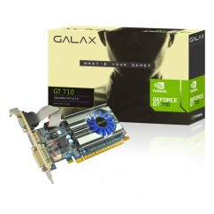 PLACA DE VIDEO NVIDIA GALAX GEFORCE GT 710 MAINSTREAM 1GB DDR3 64BITS 71GGH4HXJ4FN