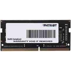 MEMORIA P/ NOTEBOOK SODIMM PATRIOT SIGNATURE LINE 16GB DDR4 2666MHZ PC4-21300 CL19 260PIN PSD416G26662S