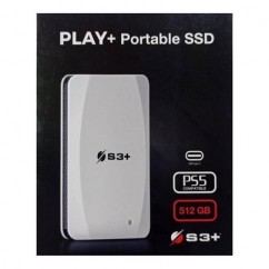 HD SSD Externo M.2 S3+ 512GB PLAY+ PORTABLE USB 3.2 Gen Tipo C, BRANCO - S3SSDP512 