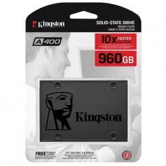 HD SSD 960GB SATA3 2.5" KINGSTON A400 SATA 3.0 (6 GB/S) LEITURA 500 E GRAVACAO 450MB/S SA400S37/960G 