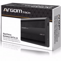 GAVETA/CASE HD/SSD 2.5" USB 3.0 PRETO ARGOM TECH ARG-AC1033