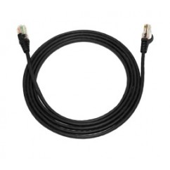 CABO DE REDE PATCH CORD CAT.5E 10m PRETO PLUS CABLE PC-ETHU100BK 