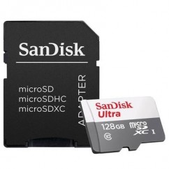 CARTAO DE MEMORIA SANDISK ULTRA MICROSDXC UHS-I COM ADAPTADOR 128GB SDSQUNR-128G-GN6TA 100MB/S