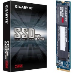 SSD M.2 PCIe NVMe 256GB GIGABYTE 2280 LEITURA 1700MB/S GRAVAÇÃO 1100MB/S - GP-GSM2NE3256GNTD