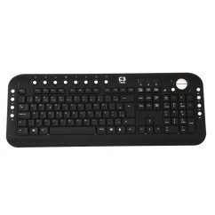TECLADO MULTIMIDIA SLIM BK PRETO USB C3 TECH KB2202-2 