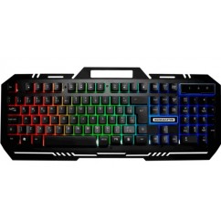 TECLADO GAMER FUSION COLOR PRETO USB K-MEX KM-M712 