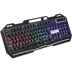 TECLADO GAMER USB LED RGB PRETO C3 TECH KG-40BK 