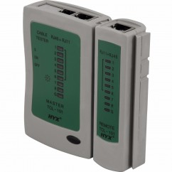 TESTADOR DE CABOS CONECTORES RJ-11 E RJ-45 TCL-101 HYX